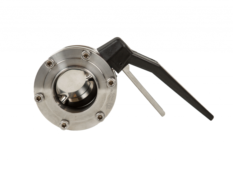 VAN BƯỚM INOX VI SINH TAY KẸP GIỮA HAI MẶT BÍCH – ĐẦU HÀN TRƠN | BUTTERFLY VALVES BETWEEN FLANGES – WELDING ENDS