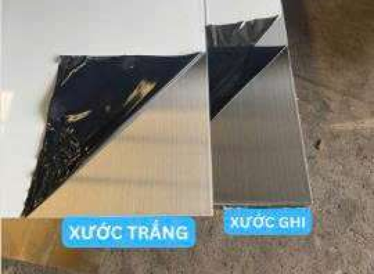 TẤM INOX XƯỚC HL MÀU GHI